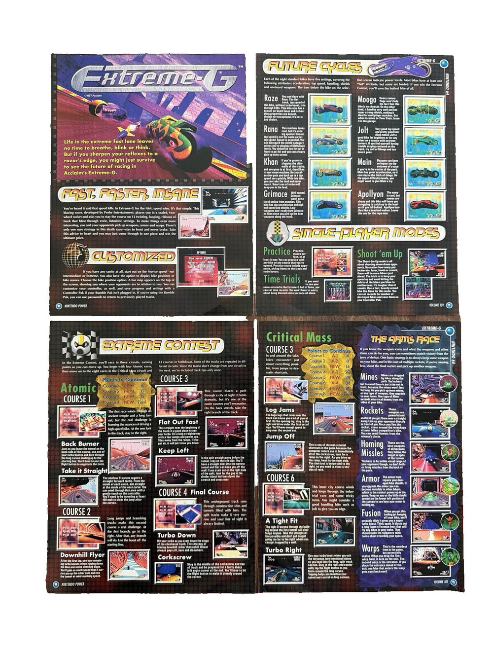 Extreme-G Nintendo N64 Video Game Print Ad Promo Art Preview